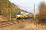 ET 445.110  Ludwigslust  (445 110-0) ODEG - Ostdeutsche Eisenbahn GmbH als RE4 (RE 63912) von Ludwigsfelde nach Rathenow in Nennhausen.