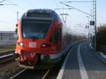 Flirt 429 028-2 als RE 13024 Binz-Stralsund,am 21.Dezember 2012,in Samtens.