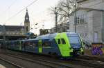 Nordbahn ET 5.04 als RB61 nach Itzehoe bei der Ausfahrt Hamburg Hbf