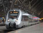 RE 26018 von Leipzig Hbf nach Halle(Saale)Hbf kurz vor der Ausfahrt im Leipziger Hbf.23.11.2013