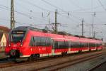 442 846-2 stand am 06.03.2014 als S1 von Rostock Hbf nach Warnemnde im Rostocker Hbf.