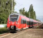 442 355+442 354+442 356 als Sonderzug von Warnemnde mach Berlin-Ostbahnhof bei der Durchfahrt im Haltepunkt Rostock-Holbeinplatz.01.08.2015