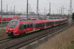 442 356 als S3(Güstrow-Warnemünde)bei der Einfahrt im Rostocker Hbf.17.02.2019