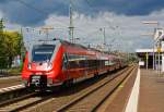   442 288 / 442 788 und 442 780 / 442 280 zwei gekoppelt vierteiliger Bombardier Talent 2 der DB Regio Hessen als SE 30 / SE 40  Mittelhessen-Express  Treysa bzw.