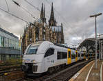 Zwei gekuppelte Siemens Desiro ML II (460 005-2 und 460 009-4) der trans regio (MittelrheinBahn) als MRB 26  MittelrheinBahn  (Koblenz – Andernach – Remagen – Bonn – Köln