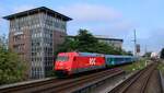 RDC/RAG 101 099-0 mit SJ Nachtzug Hamburg Holstenstrasse 28.06.2024