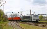 RADVE 103 222 mit DSB EB 3230 und EB 3229 im Schlepp Einf.