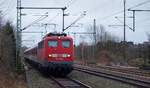 DB E10 114/ 115 114-1 Schleswig 11.02.2011