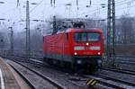 DB 112 179-7 beim umsetzen(Steuerwagen des RE nach Kiel defekt)im Hamburger Hauptbahnhof.