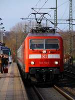 DB 120 152-4 mit dem IC 2417 nach Köln hat mit gut 25min plus Einfahrt in Schleswig.