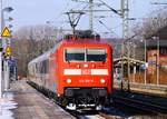 DB 120 108-6(Unt/LDX/02.12.13)verlässt hier mit dem IC 1981 nach München Schleswig.