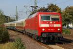 DB 120 117-7 umgebaut für die DB Regio zu 120 206-8, Schleswig, 25.09.2011