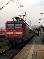 Neu bei der RBSH aus Kiel scheint die S-Bahn nach Flensburg hier mit 143 863-9 als Schublok zu sein.