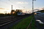 RHC 187 078 mit Kesselwagen bei der Binauer Ausfahrt in Neckarelz gen Heilbronn fahrend. 4.7.2024