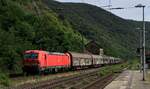 DB 193 327-4 REV/MMAL/04.05.18 mit langem Schiebewandwagenzug.