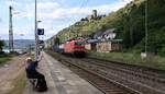 DB 193 351-4 REV/MMAL/06.09.18 mit dem P&O Ferrymasters festgehalten in Kaub.