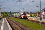 Der dreiteilige CFL Stadler KISS 2308 als RE 11  DeLux-Express  gekuppelt mit dem fünfteilige SÜWEX Stadler FLIRT³  - 429 116 / 429 616 als RE 1  Südwest-Express  nach Koblenz erreichen am 29.04.2018 den Hbf Wittlich, während in Gegenrichtung ein weiterer SÜWEX Stadler FLIRT³  mit einem CFL KISS halten.

Seit dem 16. März 2015 fahren die CFL-KISS auf dem Abschnitt zwischen Koblenz und Trier gemeinsam mit den FLIRT³  der DB Regio Südwest in gemischter Mehrfachtraktion. Das ein- und zweistöckige elektrische Triebzüge zweier Staatsbahnen gemeinsam unterwegs sind, dürfte europaweit einmalig sei. Ab dem 10.12.2017 fahren einzelne CFL KISS von Koblenz weiter über Bonn und Köln Hbf bis nach Düsseldorf.
