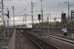 407 004 kommt aus der Abstellgruppe und rollt in Richtung Frankfurt/Main HBF.