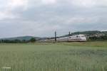 Nachschuss auf umgeleiteten ICE gen Norden bei Weinheim(Bergstrasse) 28.05.15