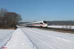 411 012  Freie und Hansestadt Hamburg  als ICE 1023 Dortmund - Wien bei Pölling.