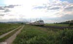 402 007-9  Magdeburg  als Unbekannten ICE bei Treuchtlingen in Richtung Süden.
