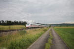 ICE 812 019-8 TZ 9019 als ICE 788 Mnchen - Hamburg bei Oberdachstetten.