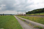 401 086  Chur  30 Jahre ICE bei Oberdachstetten als ICE787 Hamburg - Mnchen gen Sden.