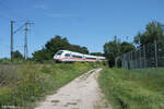 Tz 9026 5812 026-3  Zürichsee  als ICE 705 Hamburg Altona - München HBF umgeleitet via Nürnberg Hohe Marter in der Treuchtlinger Kurve .