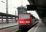 DB 111 108 mit RB 68 nach Heidelberg.