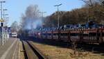 Wird Zeit das die 218 344 zur HU kommt...blauer Abgasqualm...nicht gut...Niebüll 06.04.2025
