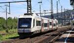 RegioBahn/VRR 0609 106-9 REV/BOB/17.07.21 dieselt hier gemütlich durch Bingen.