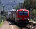 BeaconRail  red  6193 042-9 REV/MMAL/17.01.25 mit dem Poll-Nussbaumer KLV Durchfahrt Boppard Hbf am 10.08.2025