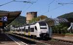 TransRegio/MRB 0460 008/508 als RB 26 nach Koblenz aufgenommen beim Halt in Boppard am 10.08.2025