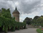 (183'786) - Der Wasserturm mit B�umen am 21.