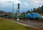 Die Siemens Vectron AC - 193 813-3 „Frankfurt am Main“ (91 80 6193 813-3 D-Rpool) der Railpool GmbH (Mnchen), seit 2022 mit Ganzreklame der DB Netze „Ihr Ziel ist unser Weg“