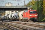 152 088-1 mit Schüttgutganzzug, wahrscheinlich Zement in Beimerstetten am 17.10.2012.