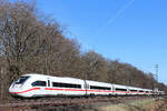 ICE Tz 9487 kommt aus Hamburg angerauscht! Tostwedt - Dreihausen, 20.03.2026.