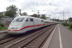 ICE 401 036 durcheilt am 23 September 2019 Köln Süd, rarerweise über Gleis 2 statt Gleis 1.