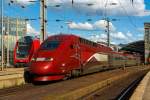 Der PBKA Thalys 4303 (TGV-43030/43039) steht am 07.07.2012 im Hbf Kln, fr die Fahrt nach Paris, bereit.