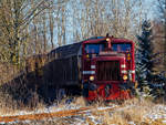   Leider auch schon historisch der Güterverkehr am Westerwald....Hier mit einem Hauch von Winter....