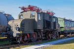 Die E 71 19, ex preuische EG 519 Halle, am 09.03.2014 im DB Museum Koblenz-Ltzel.