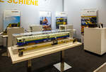 In den Hallen am Stand präsentierte Robel Bahnbaumaschinen GmbH aus Freilassing (gehört zu Plasser & Theurer) auf der 28.