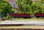 Der zweiachsige offene Gterwagen (Kohlewagen) ex DR 40 – 32 – 08 der Gattung/Bauart Ommu 40.0 (heutige Gattung „Es“) der Mecklenburgische Eisenbahnfreunde Schwerin e.V.