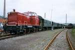 V 65 011 steht am 16 April 1996 in Bochum Dahlhausen.