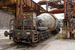 Der achtachsige ATH Thyssen Torpedopfannenwagen T 23 (86002) am 05.06.2011 im LWL-Industriemuseum Henrichshtte in Hattingen.