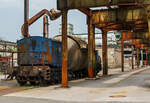 Der achtachsige ATH Thyssen Torpedopfannenwagen T 23 (86002) am 05.06.2011 im LWL-Industriemuseum Henrichshtte in Hattingen.