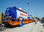   Wascosa 4-achsiger Containertragwagen der Gattung Sgmmns 48‘, fr den Transport von intermodalen Ladeeinheiten und des Wascosa flex freight systems (Wechselaufbauten) wurde, noch ohne UIC-Nr.