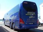 Neoplan Cityliner von Anker aus Deutschland im Stadthafen Sassnitz.