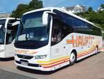 Volvo 9700 von Haupts aus Deutschland im Stadthafen Sassnitz.