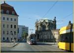 Ziemlich dichter Tramverkehr in Dresden. 
23.09.2010 